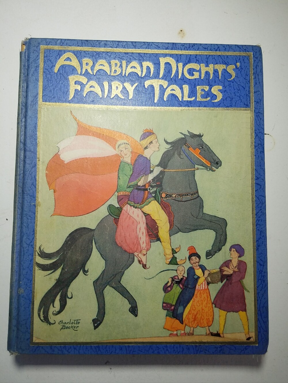 Classic Arabian Nights Fairy Tales Kids Book - Blue Cover
